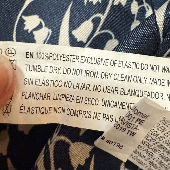 Forever 21 Blue Navy Satin Chiffon Wrap Bell Top Blouse XS - Picture 4 of 6